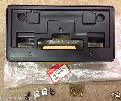 Genuine OEM Honda Accord 4Dr Front License Plate Holder Kit 2011 - 2012 Bracket Foto 1 de 4