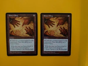 MTG Card. Sisay's Ring x2 Visions artifact Old Vintage as pictures - Picture 1 of 5