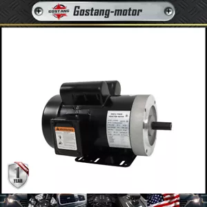 3450 U/min 5 PS Elektromotor einphasig 208-230 V 56C Rahmen 5/8 Zoll Welle 60 Hz TEFC - Bild 1 von 15