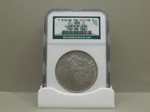 BINNION HOARD COLLECTION 1879 DOLLARO D'ARGENTO MORGAN CERTIFICATO NGC - Foto 1 di 4