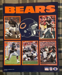 Póster collage Starline Chicago Bears 1989 vintage - 20" x 16" - Mike Singletary - Imagen 1 de 9