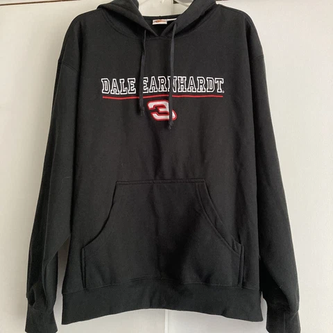 Vintage Dale Earnhardt Black Hoodie Sweatshirt, NWT Sz XL Cover