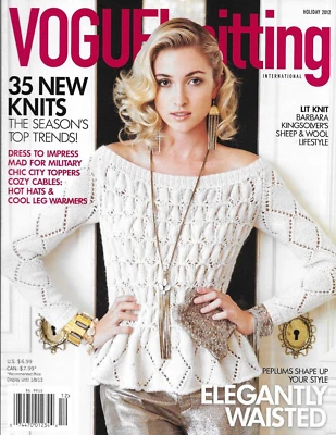 Vogue Knitting International Magazine Seasonal Trends Hats Tops Cables Warmers - Image 1 of 4