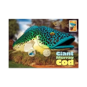 Aussie Big Things Giant Murray Cod Coloured and Standard Coin Postal Numismatic- - Picture 1 of 4