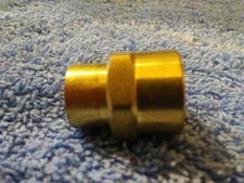Reducing Hex Coupling Brass 1/4" x 3/8" FPT