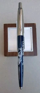 PARKER JOTTER Ballpoint pen Blue/Chrome  . made in USA, "Team Romeo" - Picture 1 of 12