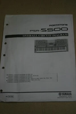  Diagrama de circuito general Yamaha Portatone PSR-S500 Foto 1 de 2