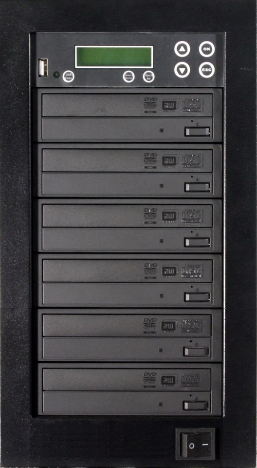 MediaStor #a42 1-5, 5 Target 24X DVD Duplicator, Copy USB Flash Thumb to DVD - Image 1 of 1