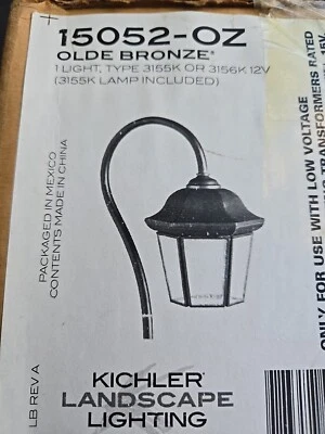 Kichler Landscape 15052-OZ Olde Bronze Sheperds Hook Style Pathway Light