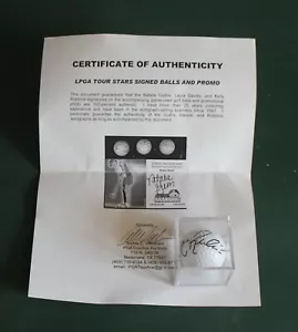 Pallina da golf autografata LPGA Star Kim Williams gioco usata Srixon 4 con autenticazione - Foto 1 di 7