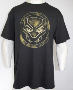 Camiseta Black Panther dorada con logotipo desgastado Marvel - talla XL - Imagen 1 de 3