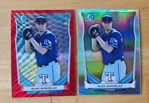 Alex Gonzalez 2014 Bowman Chrome Red Shimmer Refractor RC #'d 15/25 - Picture 1 of 5