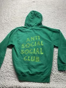 Rare Anti Social Social Club The Hills Green / Neon Grass Hoodie Sweatshirt XL - Picture 1 of 8