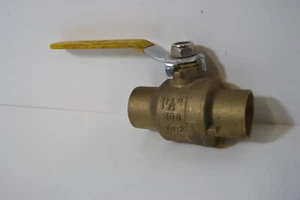 Jomar Valve JF-100 Brass Ball Valve, CXC, 1 1/4" - Picture 1 of 4