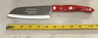 Cutco 2166 5" Blade Santoku Knife - Red Handle - EUC - Image 1 of 4