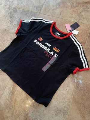 Camiseta Lic Fórmula 1 Racing Division Borde Negro/Rojo Talla XXL F1 Pit Crew Logo del Equipo Foto 1 de 4