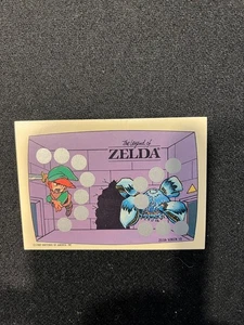 1989 Topps Nintendo Legend of Zelda Scratch Off Card - Screen 10 - Unscratched - Foto 1 di 2