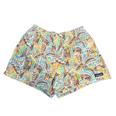 Pantalones cortos Patagonia para mujer - 4” entrepierna azul planeta próspero - medianos $65 envío gratuito Foto 1 de 4