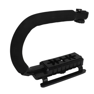 Video Action Stabilizing Handle Aluminum Alloy And ABS U Type Camcorder Hand Fit - Image 1 of 4