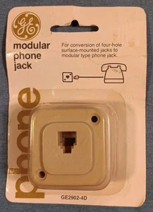General Electric GE2902-4D Modular Phone Jack Off White Beige  - Picture 1 of 2