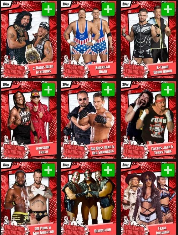 [DIGITAL] Topps Slam - Tag Team Turmoil 25 S1 - Red Base - Pick - Image 1 of 1
