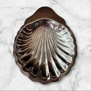 Vintage Oneida Silberschmiede Versilbert Muschelschale Jakobsmuschel Servierschale - Bild 1 von 5