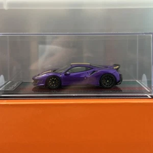 U2 1/64 Ferrari 488 Pista Purple Resin Model Car - Picture 1 of 1