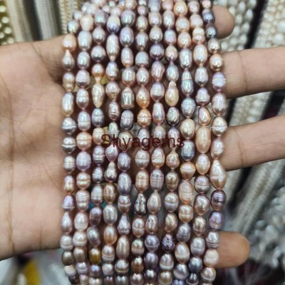 High Quality white shell pearls Beaded Necklace, Golden Pearl Necklace, Golden - Image 1 of 2