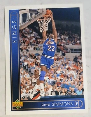 1993-94 Upper Deck - Lionel Simmons #99 Sacramento Kings  - Image 1 of 2