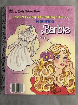 Vintage A Little Golden Book Missing Wedding Dress Featuring Barbie 1986 #3466 - Image 1 of 4