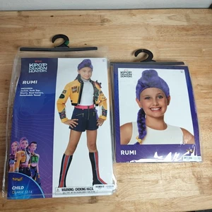 [05017934] Spirit Halloween KPop Demon Hunters Kids Rumi Costume L 12-14 &Wig - Picture 1 of 2