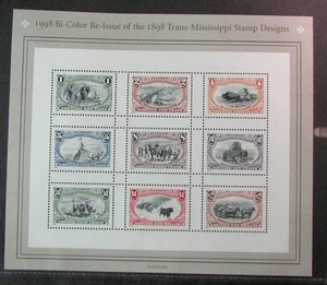 USA Briefmarkenbogen Scott # 3209 1898 Trans-Missississippi Stamps, Cent. 1999 MNH H362 - Bild 1 von 1
