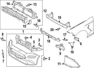 Soporte final original Hyundai 86547-G9510 - Imagen 1 de 1