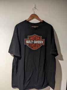 Vintage 1999 Harley Davidson Motorcycle Logo Texas Black XX-Large T-Shirt - Picture 1 of 6