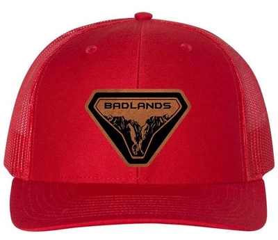 Ford Bronco Badlands Sasquatch Logo Parche de Cuero Richardson 112 Gorra Snapback Foto 1 de 4
