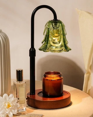 Small Candle Warmer Lamp with Timer, Adjustable Green A3-Green  - Image 1 of 4