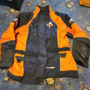 Artic Cat King Cat Snowmobile Jacket Orange Black Thinsulate Insulation XXLT 162 - Picture 1 of 11
