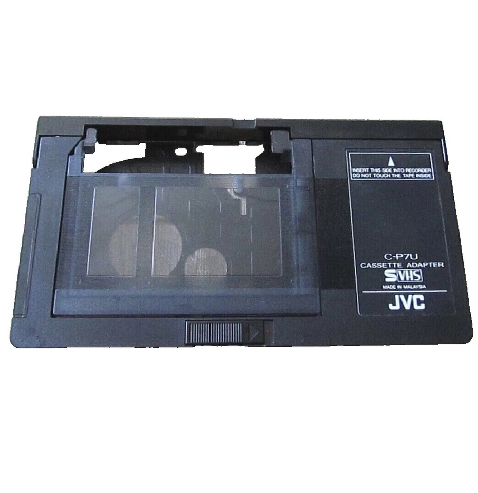 JVC C-P7U电动VHS-C VHS磁带播放器适配器已测试可正常工作免运费 — 第 1/1 张图片
