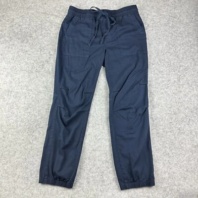 Monrow Utility Joggers Womens M Navy Blue Ankle Cotton Casual Pants USA Made - Image 1 of 4