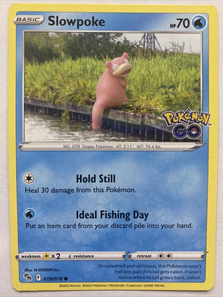 Pokemon - POKEMON GO - SLOWPOKE - 019/078 - NM/M - Image 1 of 1