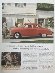1947 stampa vintage Studebaker annuncio. prima di Far With The Postwar Car. - Foto 1 di 1