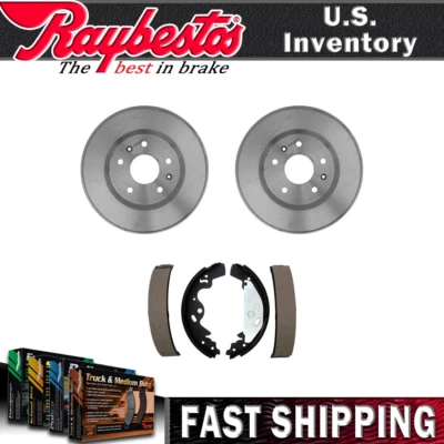 Rear Kit Brake Drums & Brake Shoes For 2002-2005 Land Rover Freelander - Image 1 of 4