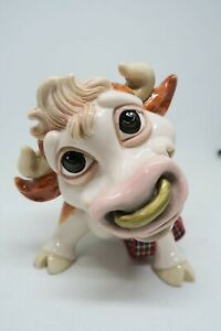 Little Paws Boris the Bull With Nose Ring ~Figurine Statue Ornament Home Decor 