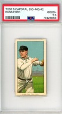 1909-11 T206 S Cap RUSS FORD PSA Grade 2.5 GD+Cond "NO RESERVE INVEST"