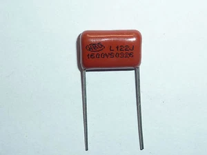 Condensador de película metálica 100 un. 1600V 122 J 0.0012uf 1.2nf 1200pf P15 CBB81 CBB - Imagen 1 de 1