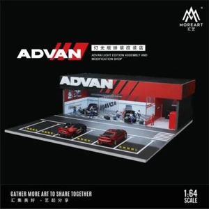 MoreArt 1:64 HKS/ADVAN Light Edition Assembly Modification Diorama Toys Gift - Bild 1 von 10