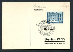 German Reich WW II : SCARCE card from 1940 - Berlin - fancy cancel - Picture 1 of 1