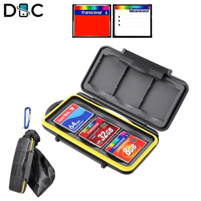 Estuche para tarjetas de memoria soporte de almacenamiento para 6 tarjetas CF resistente al agua resistente a golpes Foto 1 de 4
