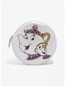 New DANIELLE NICOLE DISNEY BEAUTY & THE BEAST MRS. POTTS & CHIP COSMETIC CLUTCH - Picture 1 of 2