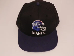 Vintage New York Giants Hat Blue Mens One Size 90s Team NFL Snapback Hat - Picture 1 of 5